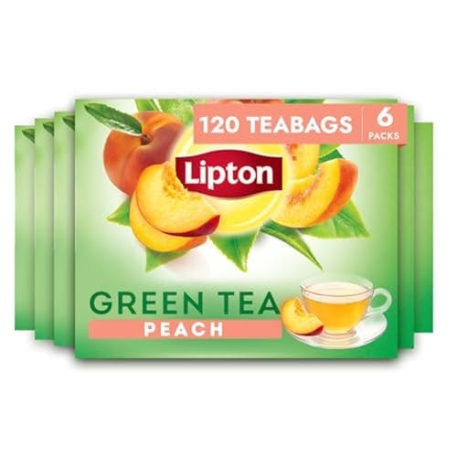 Lipton Peach Green Tea Bags 120-Count: $15.07 Lipton Peach Green Tea Bags 120-Count: $15.07