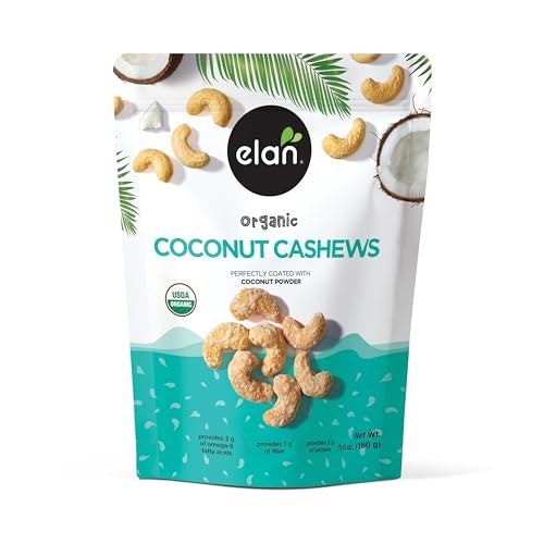 Elan Organic Coconut Cashews 5.6oz: $5.80