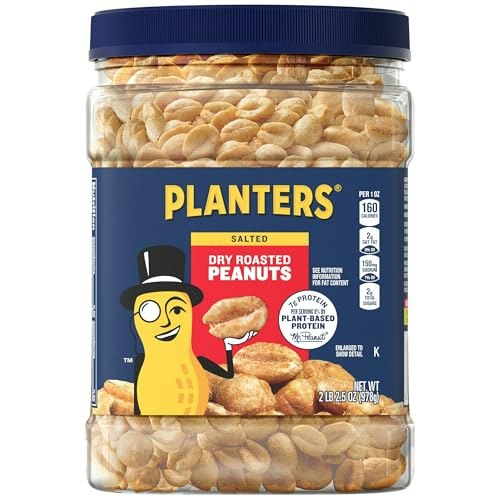 Planters Dry Roasted Peanuts 6-Pack: $24.94 Planters Dry Roasted Peanuts 6-Pack: $24.94