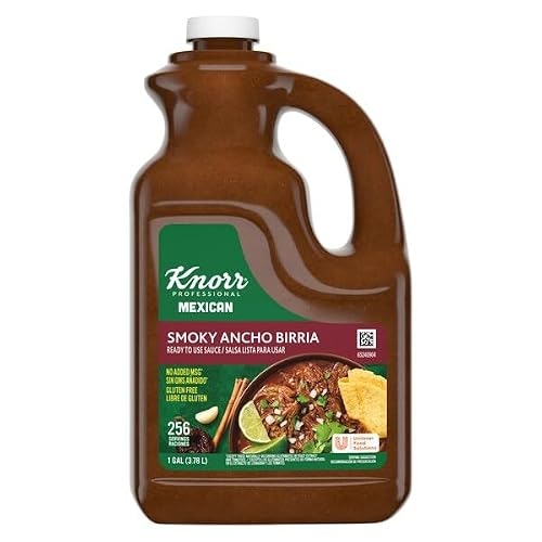 Knorr Professional Mexican Smoky Ancho Birria Sauce 1-Gallon Bottle: $41.43 Knorr Professional Mexican Smoky Ancho Birria Sauce 1-Gallon Bottle: $41.43