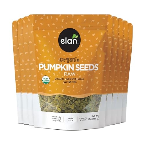 Elan Organic Pumpkin Seeds 6.5-oz. 8-Pack: $26.65