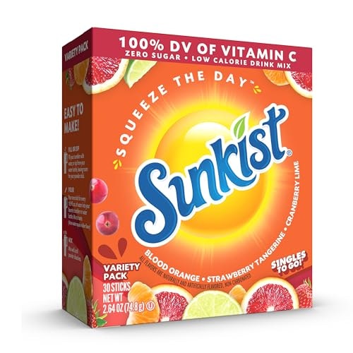Sunkist Soda Singles To Go! Variety Pack 30-Count: $5