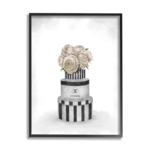 Stupell Industries Fashion Flower Box Stack Wall Art 11" x 14": $15.49