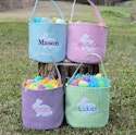 Personalized Embroidered Easter Basket for From $9.45 + free shipping
