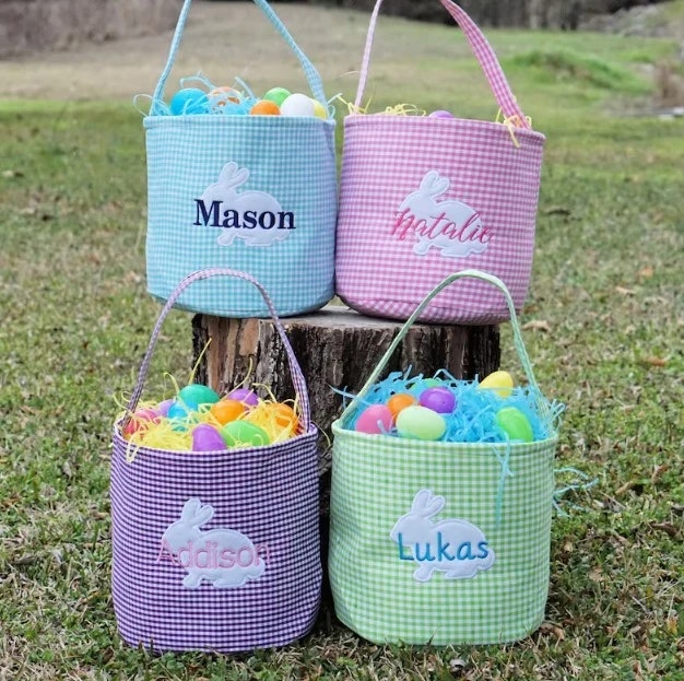 Personalized Embroidered Easter Basket: From $9.45