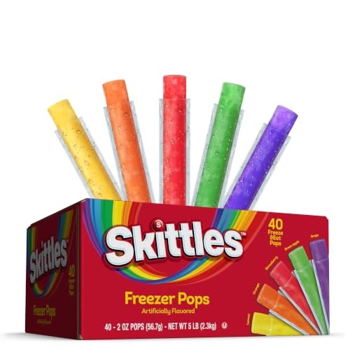 Skittles Fruit Flavored Freezer Pops 40-Pack: $9.33