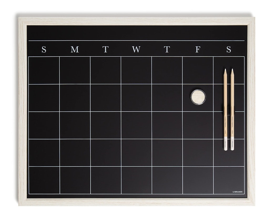 16"x20" Magnetic Chalkboard Calendar: $14 16"x20" Magnetic Chalkboard Calendar: $14