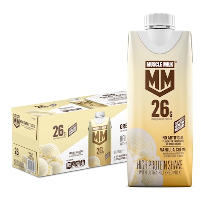Muscle Milk High Protein Vanilla Crème Shake 12-Pack for $17 via Sub. & Save + free shipping w/ Prime
