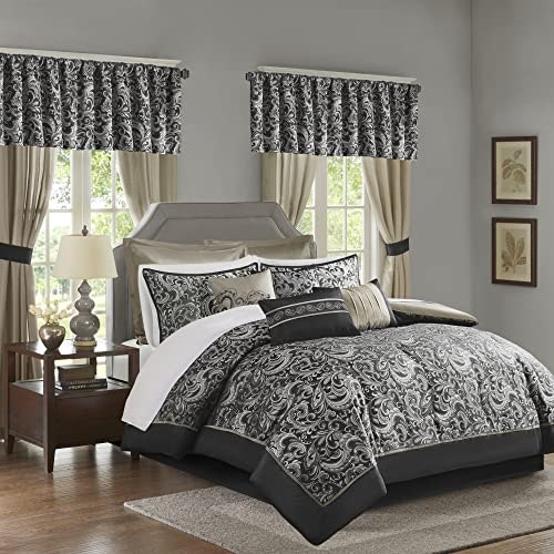 Madison Park Essentials Brystol 24-Piece California King Bedding Set: $131.08 Madison Park Essentials Brystol 24-Piece California King Bedding Set: $131.08