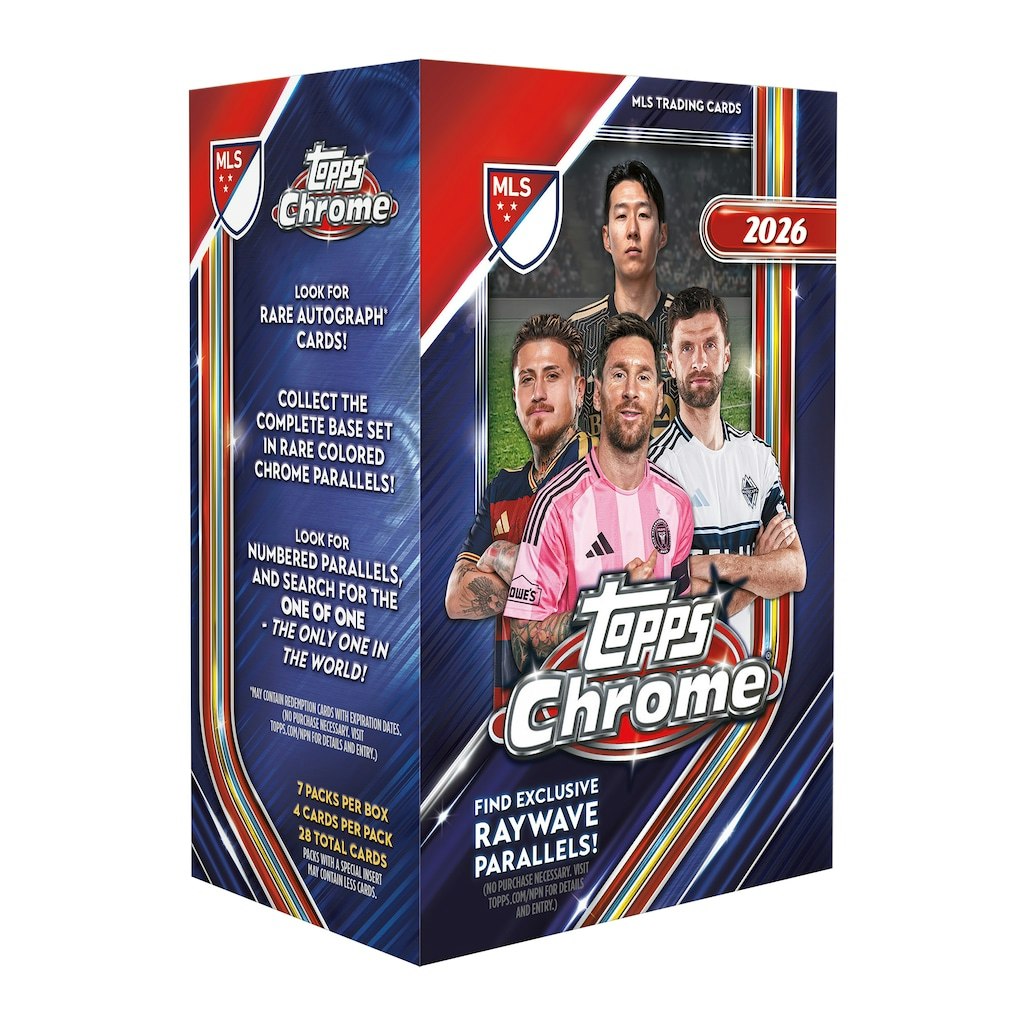 2026 Topps MLS Chrome Factory Sealed Value Box: $29.99 2026 Topps MLS Chrome Factory Sealed Value Box: $29.99