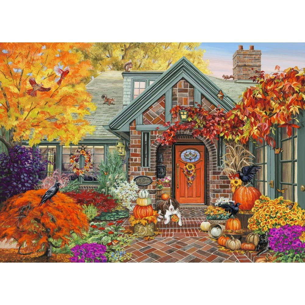 Vermont Christmas Company 500-Piece Autumn Greeting Jigsaw Puzzle: $7.98 Vermont Christmas Company 500-Piece Autumn Greeting Jigsaw Puzzle: $7.98