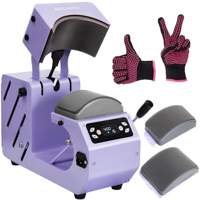 Gochifix Automatic Hat Heat Press Machine for $91 + free shipping