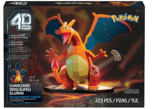 4D Build Pokémon Charizard 3D Puzzle Model Kit: $43.99 4D Build Pokémon Charizard 3D Puzzle Model Kit: $43.99