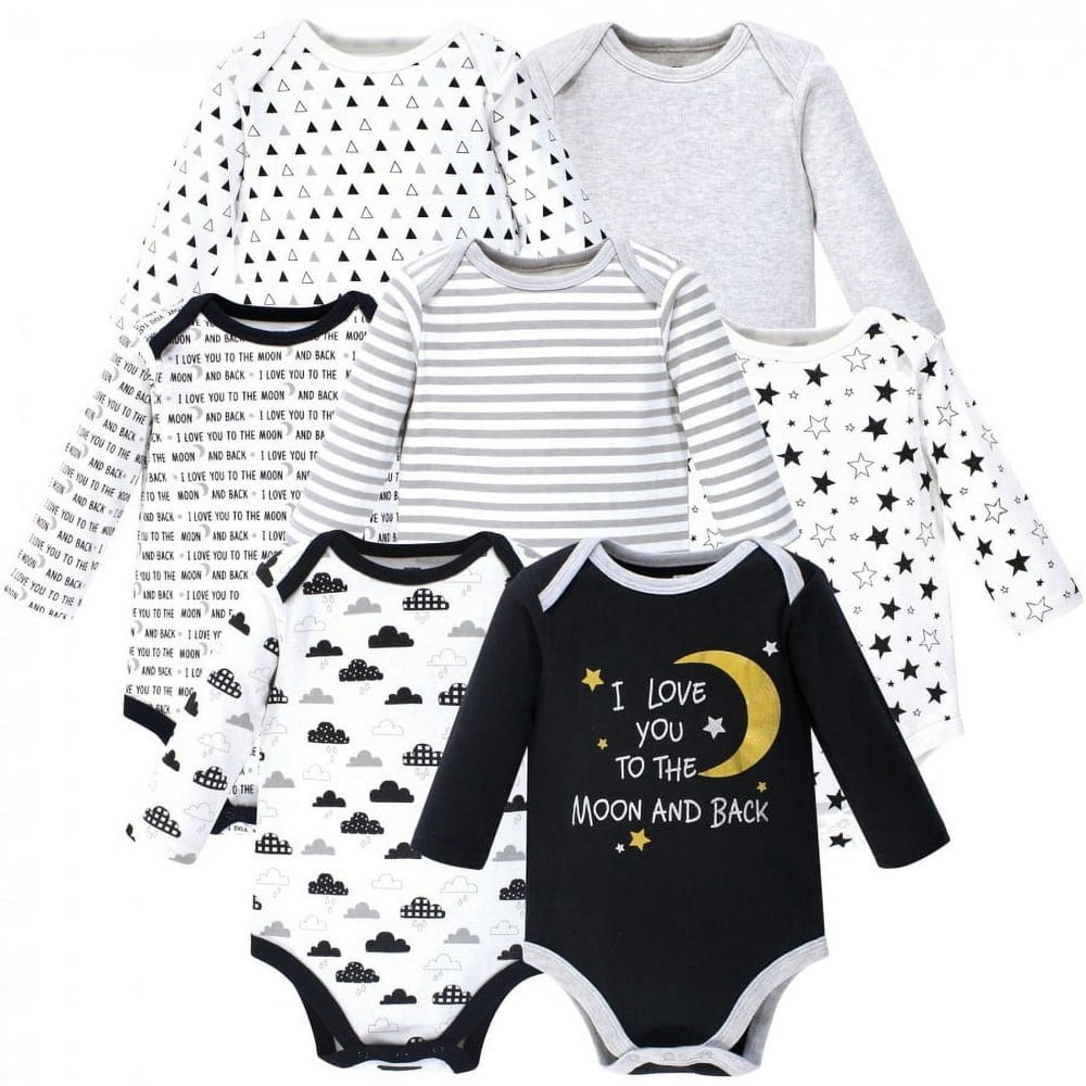 Hudson Baby Long-Sleeve Cotton Bodysuits 7-Pack: $20.99 Hudson Baby Long-Sleeve Cotton Bodysuits 7-Pack: $20.99