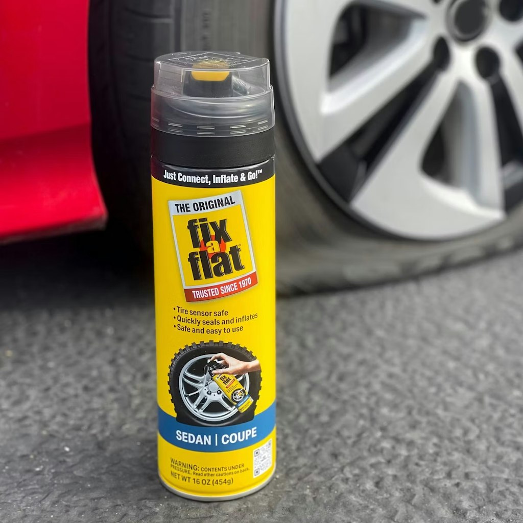 Fix-a-Flat 16-oz. Sedan & Coupe Tire Inflator: $7.64