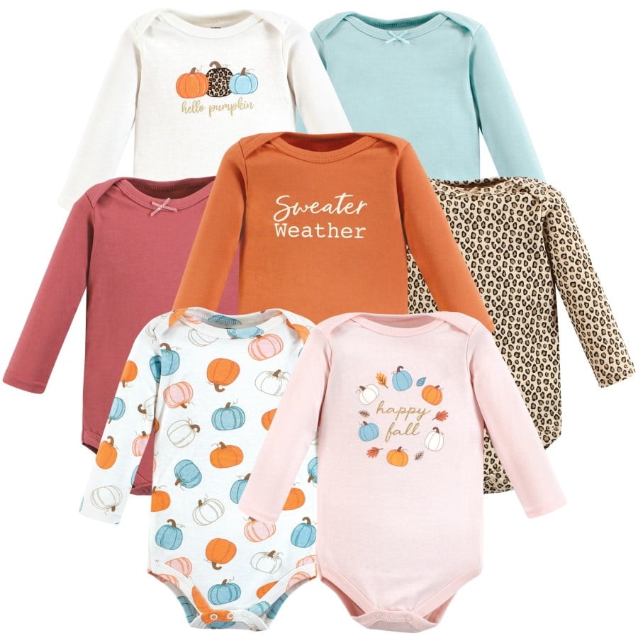 Hudson Baby Long-Sleeve Cotton Bodysuit 7-Pack: $13.10 Hudson Baby Long-Sleeve Cotton Bodysuit 7-Pack: $13.10