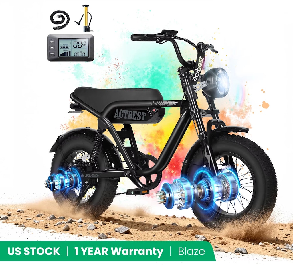 ActBest Blaze 16" Fat Tire Ebike: $357.87