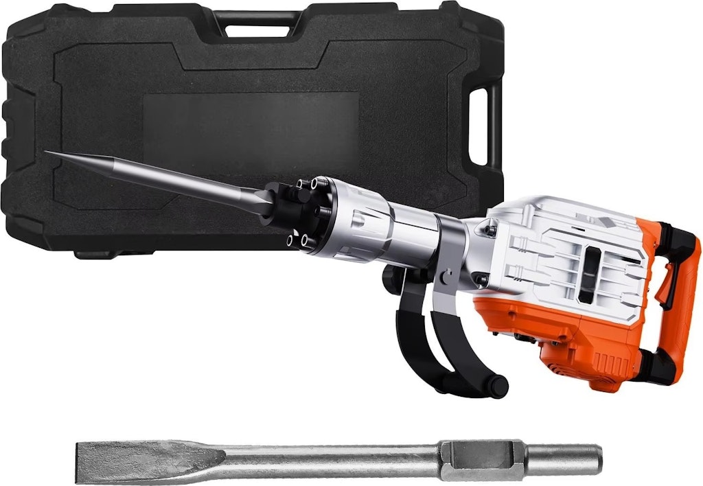 SucceBuy 2200W Demolition Jack Hammer w/ 2 Chisel Bits: $82.72