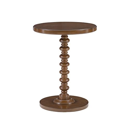 Powell Tarkin Round Spindle Pedestal Accent Table: $66.65