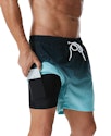 Silkworld Men's Swim Trunks w/ Compression Liner & Zipper Pockets for $9 + free shipping w/ Prime