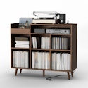 George Oliver Meher 45" Vinyl Record Storage Cabinet w/ Charging Station for $117 + free shipping