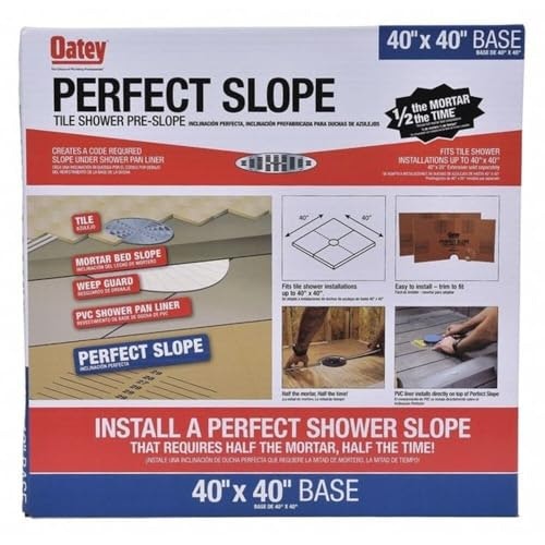 Oatey 40" x 40" Perfect Slope Shower Pan Liner: $55.40 Oatey 40" x 40" Perfect Slope Shower Pan Liner: $55.40