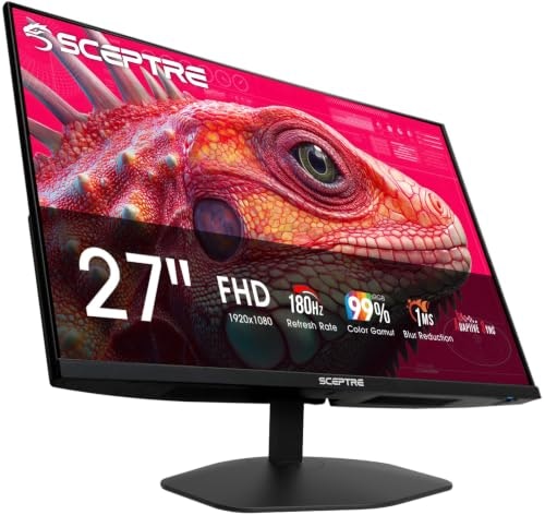 Sceptre E275B-FW180T 27-inch 1080p 180Hz Monitor: $92.97 Sceptre E275B-FW180T 27-inch 1080p 180Hz Monitor: $92.97
