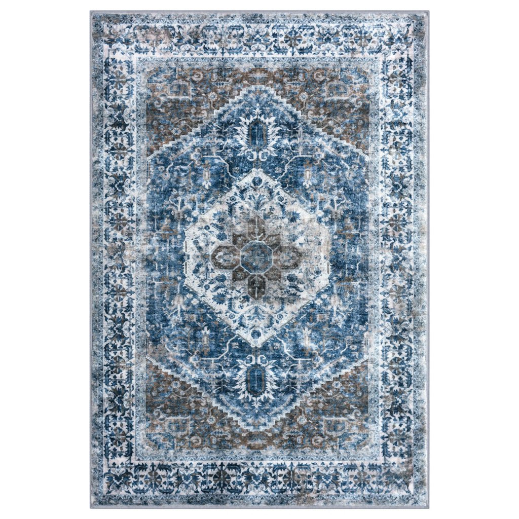 Bungalow Rose Jodhveer 4x6-Foot Washable Non-Slip Area Rug: $56 Bungalow Rose Jodhveer 4x6-Foot Washable Non-Slip Area Rug: $56