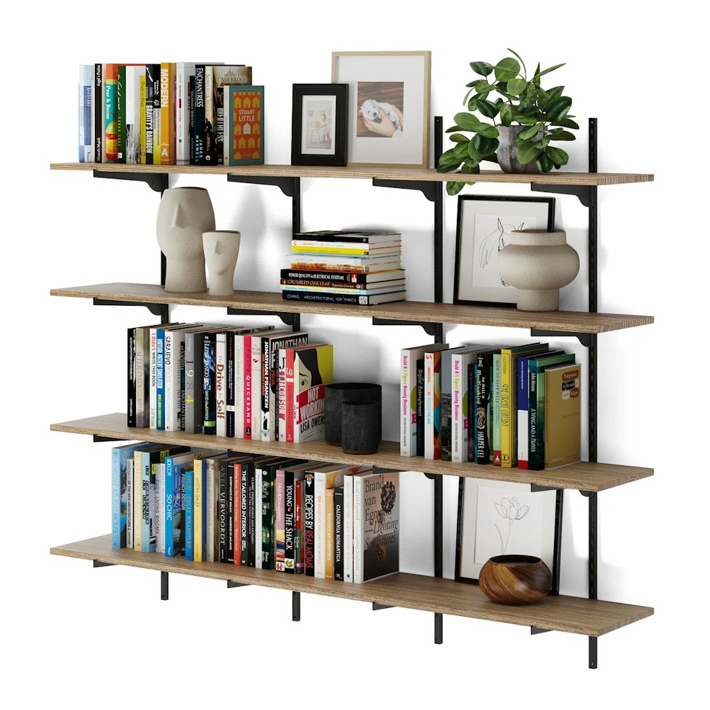 One Allium Way 60" x 10" Floating Bookshelf: $230 One Allium Way 60" x 10" Floating Bookshelf: $230