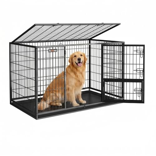 Feandrea 48-Inch Heavy-Duty Double-Door Dog Crate: $114.79