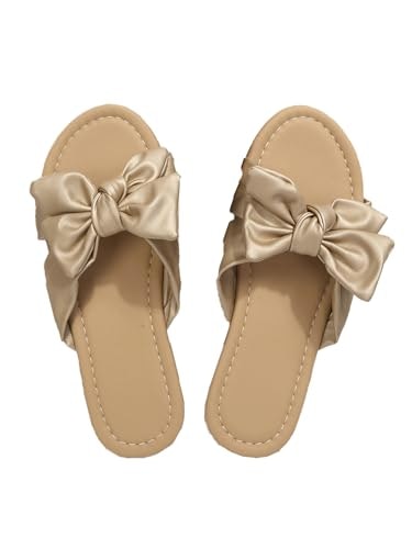 Sksshion Women's PU Bow Knot Flat Sandals: $12.18 Sksshion Women's PU Bow Knot Flat Sandals: $12.18