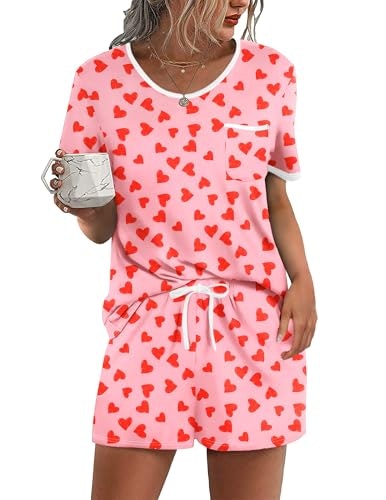 Ekouaer Women's 2-Piece Pajama Set: $12.10 Ekouaer Women's 2-Piece Pajama Set: $12.10