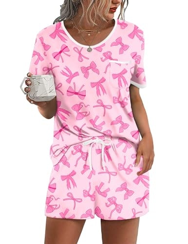 Ekouaer Women's 2-Piece Pajama Set: $12.10