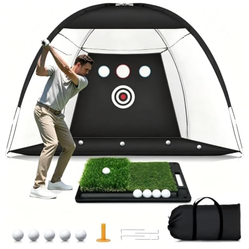 10x7-Foot Golf Practice Net with Mat: $54.98 10x7-Foot Golf Practice Net with Mat: $54.98