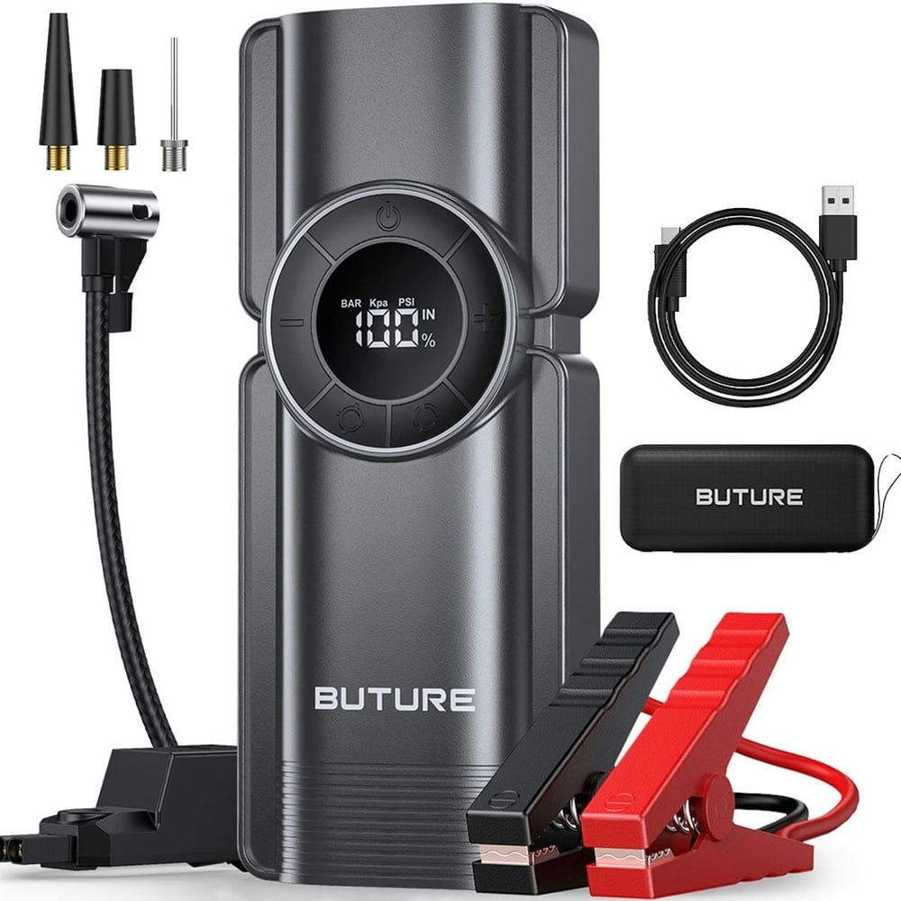 Buture 4,000A 150-PSI Jump Starter and Air Compressor: $48.99 Buture 4,000A 150-PSI Jump Starter and Air Compressor: $48.99