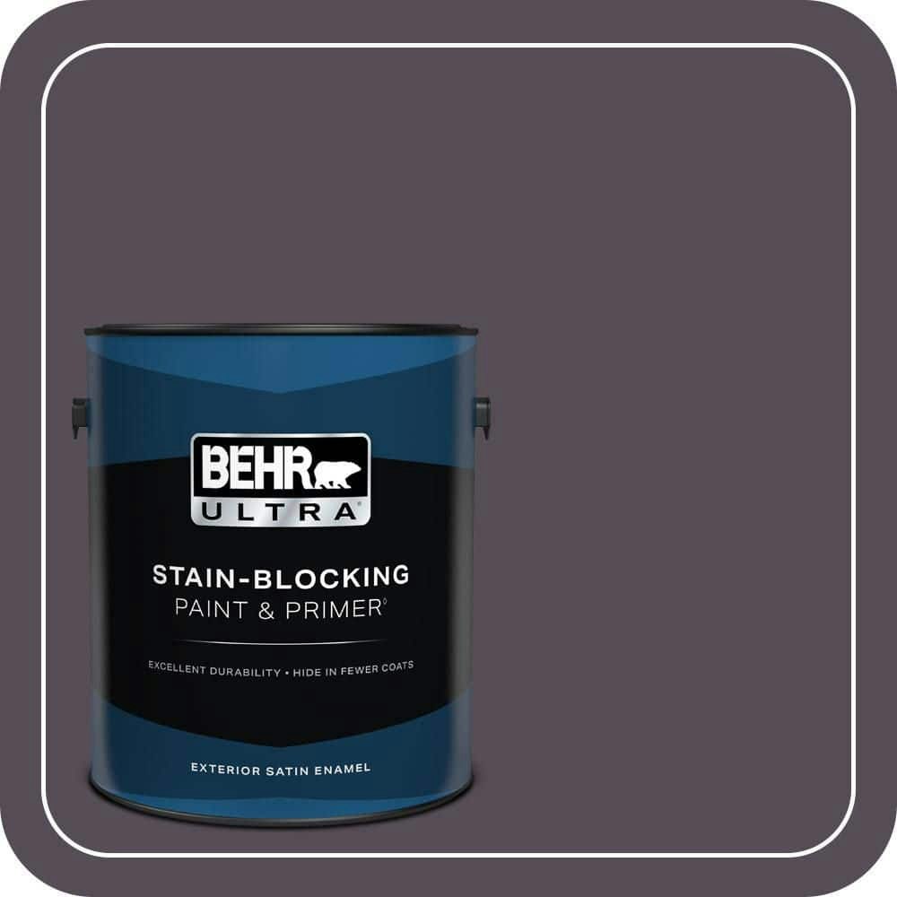 Behr Blackberry Wine Satin Enamel Exterior Paint and Primer 1-Gallon: $59.98