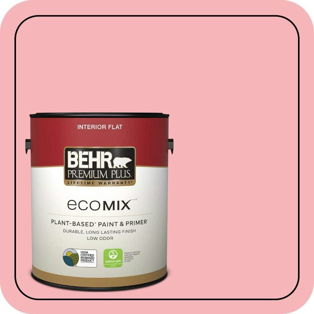 Ballerina Pink Flat EcoMix Plant-Based Interior Paint and Primer 1-Gallon: $38.98