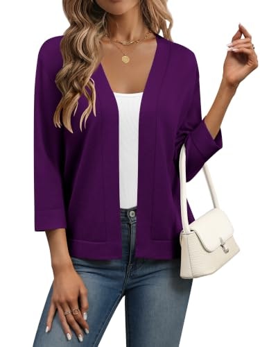 Zeagoo Women's 3/4 Sleeve Cropped Cardigan Shrug: $24.99 Zeagoo Women's 3/4 Sleeve Cropped Cardigan Shrug: $24.99