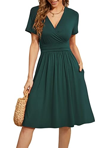 Weaczzy Casual V-Neck A-Line T-Shirt Dress: $19.98 Weaczzy Casual V-Neck A-Line T-Shirt Dress: $19.98