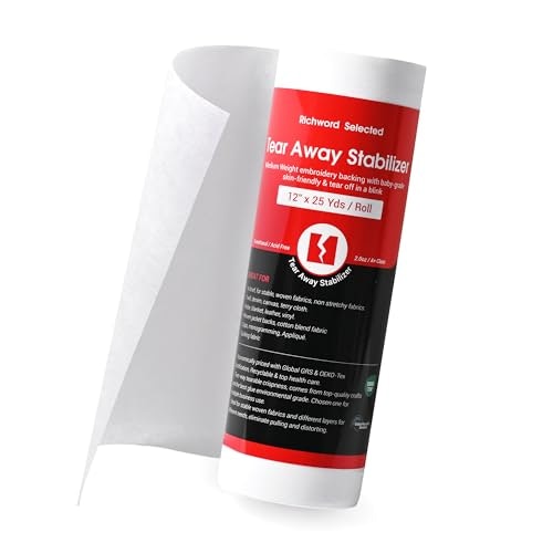 Poolin 12" x 25-Yard Medium Weight Tear Away Stabilizer Roll: $25.24 Poolin 12" x 25-Yard Medium Weight Tear Away Stabilizer Roll: $25.24