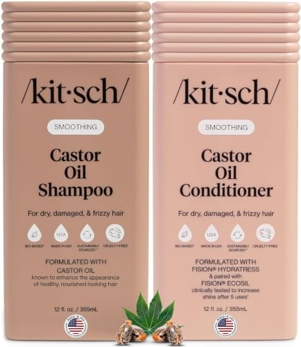 Kitsch Castor Oil Shampoo and Conditioner Set: $22.39 Kitsch Castor Oil Shampoo and Conditioner Set: $22.39