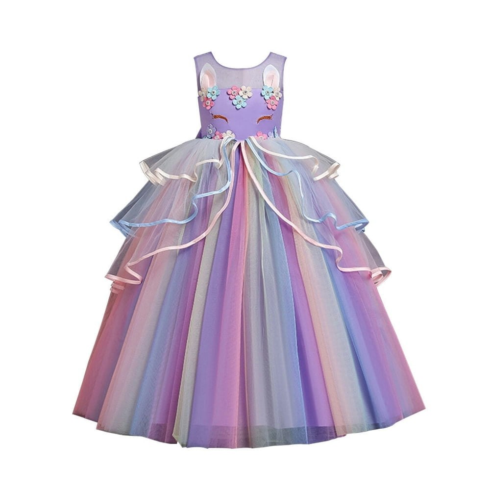 Hawee Girls Unicorn Princess Costume Dress: $21.31 Hawee Girls Unicorn Princess Costume Dress: $21.31