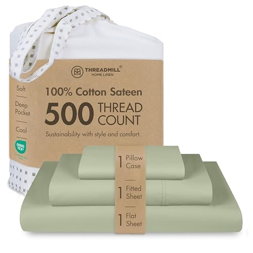 Threadmill 500 Thread Count Cotton Twin XL Sheet Set 3-Piece: $42.49 Threadmill 500 Thread Count Cotton Twin XL Sheet Set 3-Piece: $42.49