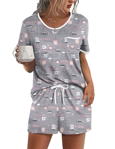 Ekouaer Women's 2-Piece Pajama Set: $13.80