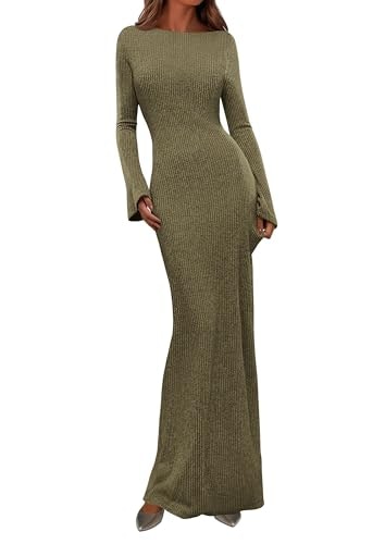 Prettygarden Women's Long Sleeve Bodycon Maxi Dress: $29.59 Prettygarden Women's Long Sleeve Bodycon Maxi Dress: $29.59