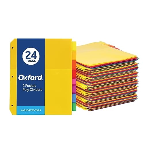 Oxford 2-Pocket Binder Dividers 24-Sets: $42.49 Oxford 2-Pocket Binder Dividers 24-Sets: $42.49