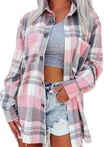 Deer Lady Women's Plaid Flannel Shirt: $22.09
