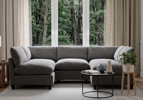 Iroomy 5-Seater Modular Chenille Sectional Sofa: $794.74