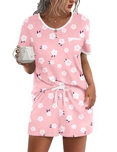 Ekouaer Women's 2-Piece Pajama Set: $13.72 Ekouaer Women's 2-Piece Pajama Set: $13.72