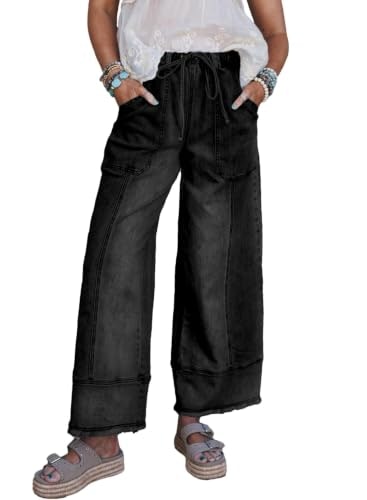 Shewin Women's High-Waisted Wide-Leg Stretch Jeans: $32.97 Shewin Women's High-Waisted Wide-Leg Stretch Jeans: $32.97